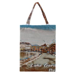 Birds And People On Lake Garda Classic Tote Bag by ConteMonfrey