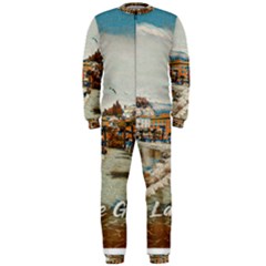 Birds And People On Lake Garda Onepiece Jumpsuit (men) by ConteMonfrey