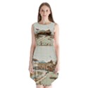 Birds And People On Lake Garda Sleeveless Chiffon Dress   View1