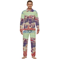 Garda! Men s Long Sleeve Velvet Pocket Pajamas Set