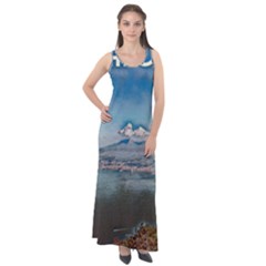 Napoli - Vesuvio Sleeveless Velour Maxi Dress by ConteMonfrey