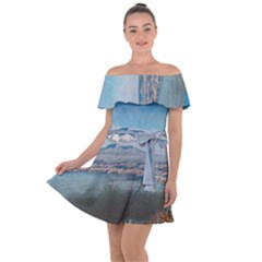 Napoli - Vesuvio Off Shoulder Velour Dress by ConteMonfrey
