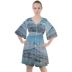 Napoli - Vesuvio Boho Button Up Dress by ConteMonfrey