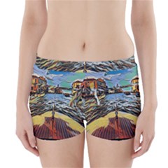 Gondola View   Boyleg Bikini Wrap Bottoms by ConteMonfrey