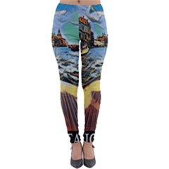 Gondola View   Lightweight Velour Leggings by ConteMonfrey