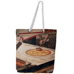 Let`s Make Pizza Full Print Rope Handle Tote (large) by ConteMonfrey