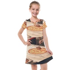 Let`s Make Pizza Kids  Cross Web Dress by ConteMonfrey