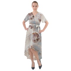 There`s Not Such A Thing As Too Much Garlic! Front Wrap High Low Dress by ConteMonfrey