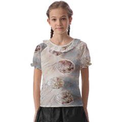 There`s Not Such A Thing As Too Much Garlic! Kids  Frill Chiffon Blouse by ConteMonfrey