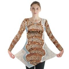 Bread Is Life - Italian Food Long Sleeve Tunic  by ConteMonfrey