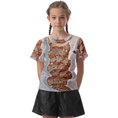 Bread Is Life - Italian Food Kids  Front Cut Tee