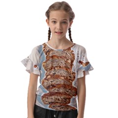 Bread Is Life - Italian Food Kids  Cut Out Flutter Sleeves by ConteMonfrey