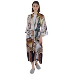 Juliet`s Windows   Maxi Satin Kimono by ConteMonfrey