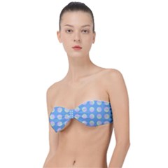 Abstract Stylish Design Pattern Blue Classic Bandeau Bikini Top  by brightlightarts