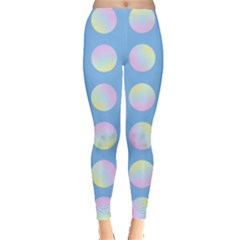 Abstract Stylish Design Pattern Blue Leggings  by brightlightarts