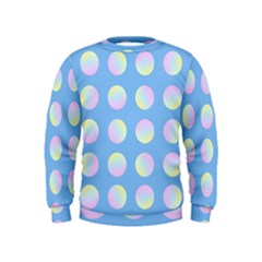 Abstract Stylish Design Pattern Blue Kids  Sweatshirt by brightlightarts