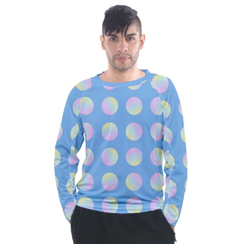 Abstract Stylish Design Pattern Blue Men s Long Sleeve Raglan Tee by brightlightarts