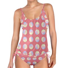 Abstract Stylish Design Pattern Red Tankini Set by brightlightarts