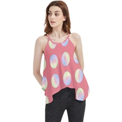 Abstract Stylish Design Pattern Red Flowy Camisole Tank Top by brightlightarts