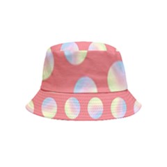 Abstract Stylish Design Pattern Red Bucket Hat (kids)