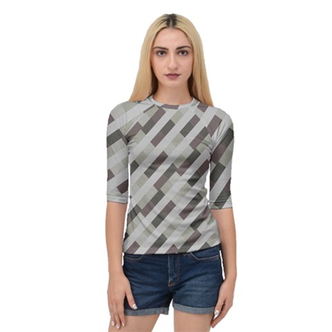 Pale Multicolored Stripes Pattern Quarter Sleeve Raglan Tee by dflcprintsclothing