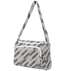 Pale Multicolored Stripes Pattern Front Pocket Crossbody Bag by dflcprintsclothing