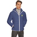 Trans-Yellow Men s Hooded Quilted Jacket View3