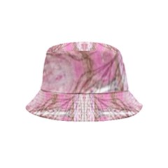 Pink Arabesque Iv Inside Out Bucket Hat (kids) by kaleidomarblingart