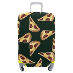 Pizza Slices Pattern Green Luggage Cover (medium) by TetiBright