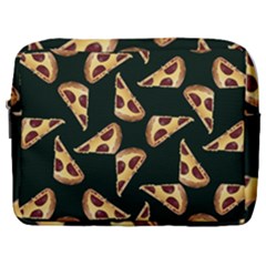 Pizza Slices Pattern Green Make Up Pouch (large) by TetiBright