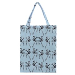 Jogging Lady On Blue Classic Tote Bag by TetiBright