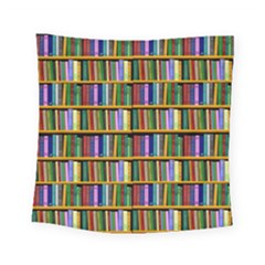 Books On A Shelf Square Tapestry (small) by TetiBright