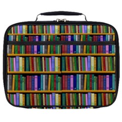 Books On A Shelf Full Print Lunch Bag by TetiBright