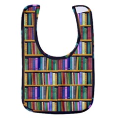 Books On A Shelf Baby Bib by TetiBright