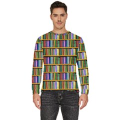 Books On A Shelf Men s Fleece Sweatshirt by TetiBright
