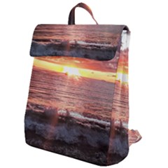 Tropical Sunset Flap Top Backpack