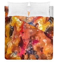Multicolored Melted Wax Texture Duvet Cover Double Side (queen Size) by dflcprintsclothing