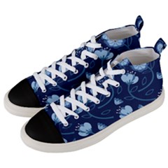 Flower Men s Mid-top Canvas Sneakers by zappwaits