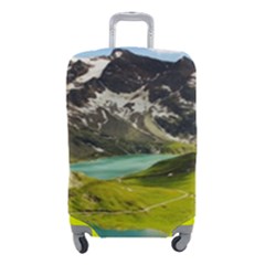 Aerial View Of Mountain And Body Of Water Luggage Cover (small) by danenraven