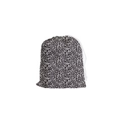 Black Cheetah Skin Drawstring Pouch (XS)