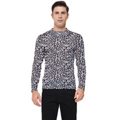 Black Cheetah Skin Men s Long Sleeve Rash Guard by Sparkle