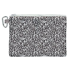 Black Cheetah Skin Canvas Cosmetic Bag (XL)