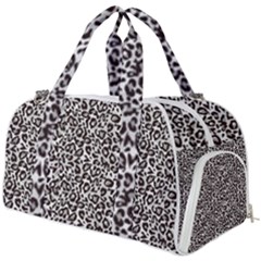 Black Cheetah Skin Burner Gym Duffel Bag