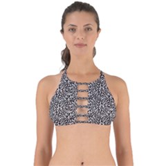 Black Cheetah Skin Perfectly Cut Out Bikini Top