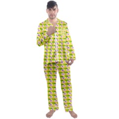 Floral Men s Long Sleeve Satin Pajamas Set by Sparkle
