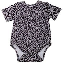 Black Cheetah Skin Baby Short Sleeve Bodysuit