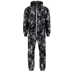 Creepy Head Mask Motif Random Pattern Hooded Jumpsuit (Men)