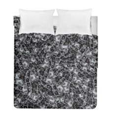 Creepy Head Mask Motif Random Pattern Duvet Cover Double Side (Full/ Double Size)