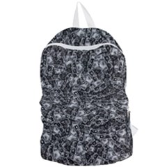 Creepy Head Mask Motif Random Pattern Foldable Lightweight Backpack