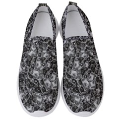 Creepy Head Mask Motif Random Pattern Men s Slip On Sneakers